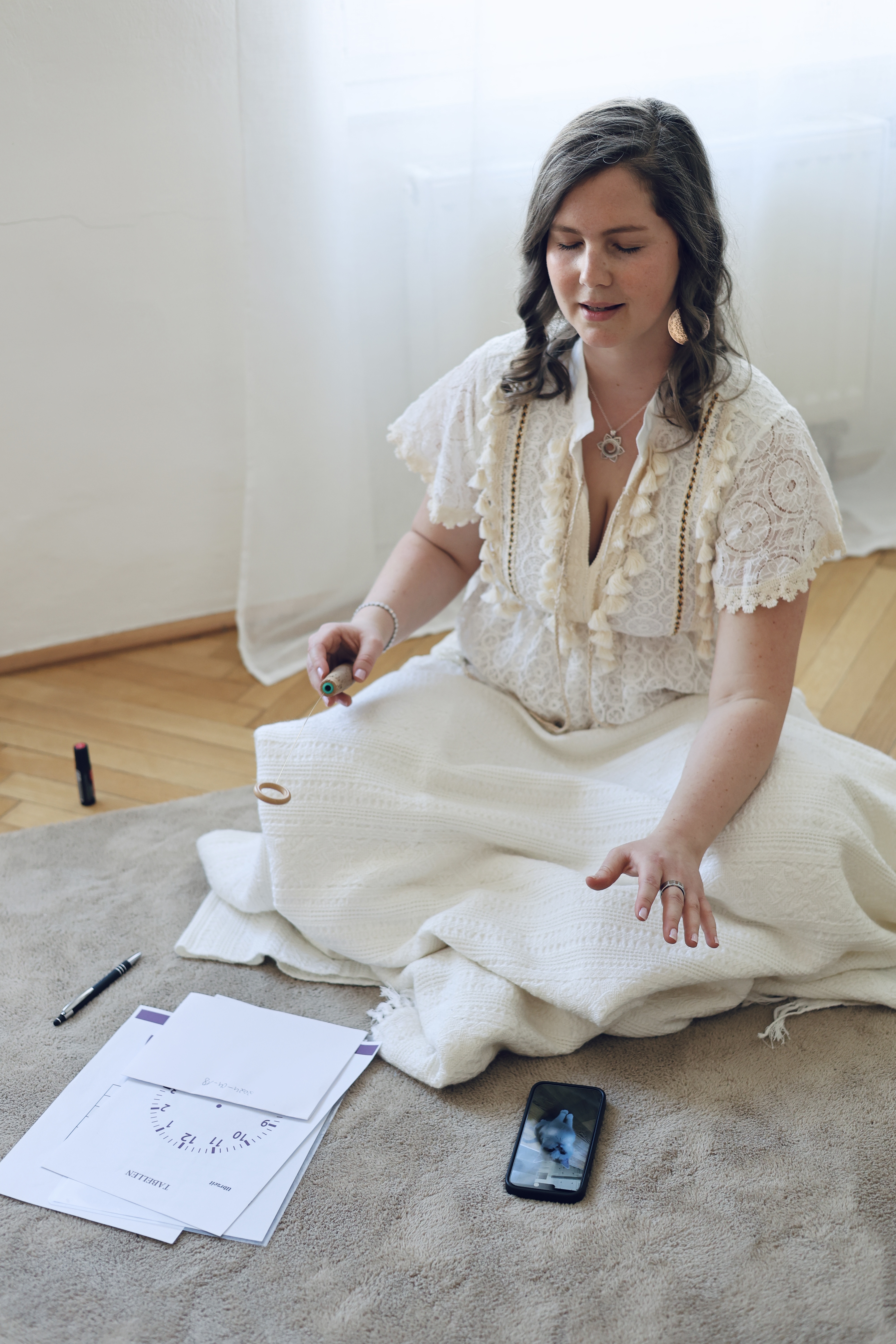 Ines in Meditation